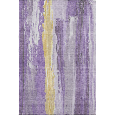 Premium Machine Washable Mayfield AMF1845 Abstract Rug