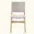 Upholstered Stackable Dining Chairs Set of 2 - Linen Fabric Seat, Frame, Rustic Modern Kitchen & Dining Room Chairs-673437103-673437097