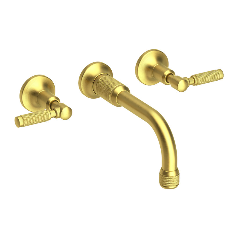 Wall Mount Lavatory Faucet, Satin Brass (PVD)