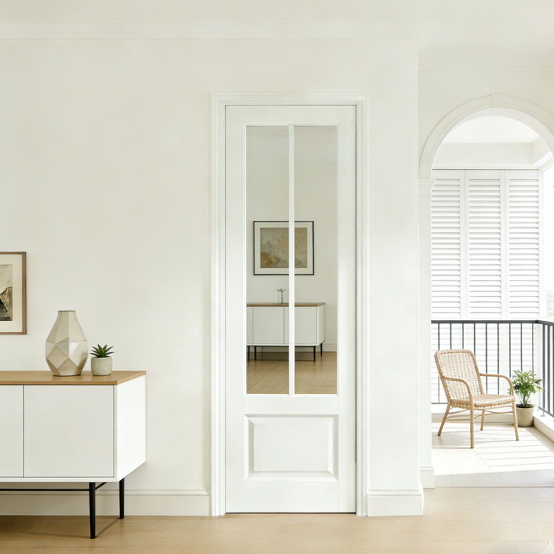 Porte intérieure pré-suspendue avec miroir 2 Lite , Oui
