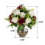Silk Roses Arrangement in Vase-88518514