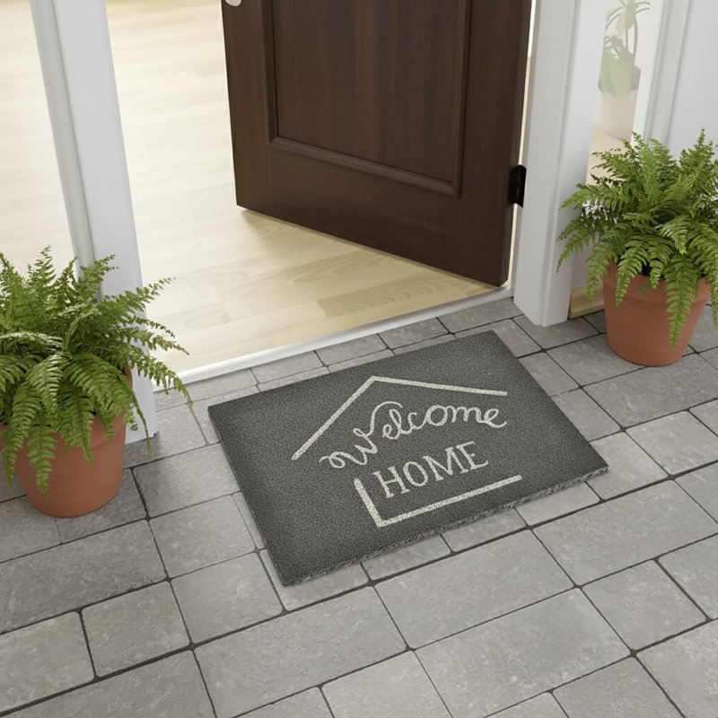 Tapis en fibre de coco 24 po x 16 po Welcome Home