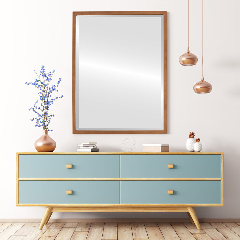 Miroir d'appoint Campblin, H 21,12 po x l 31,12 po, Coucher de soleil doré