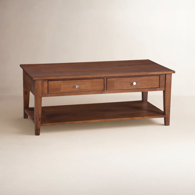 East Hampton Solid Wood Coffee Table with Storage by Braxton Culler