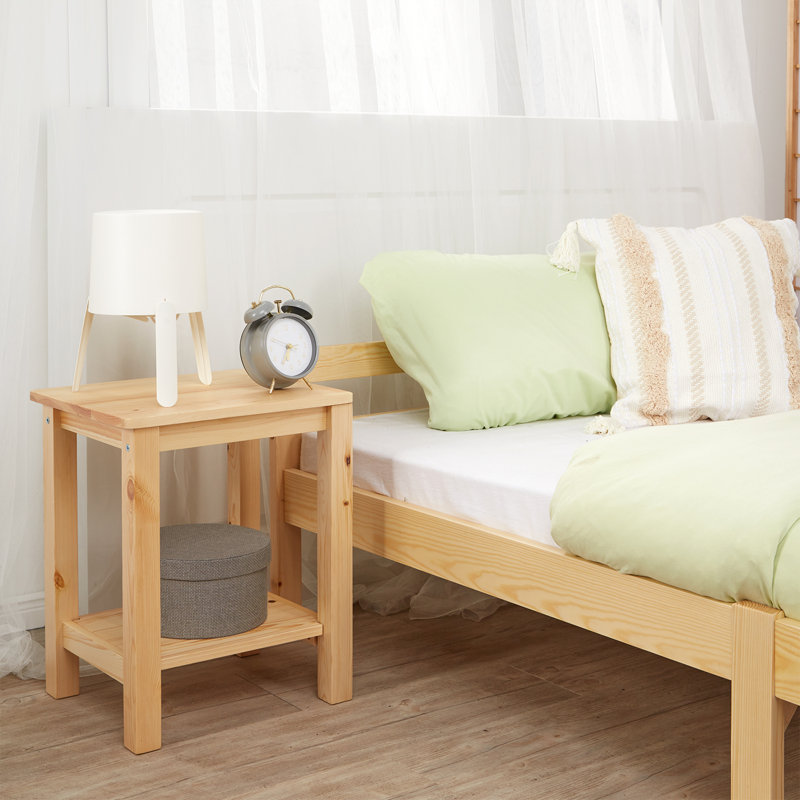 Tomeny Bedside Table, Light Brown
