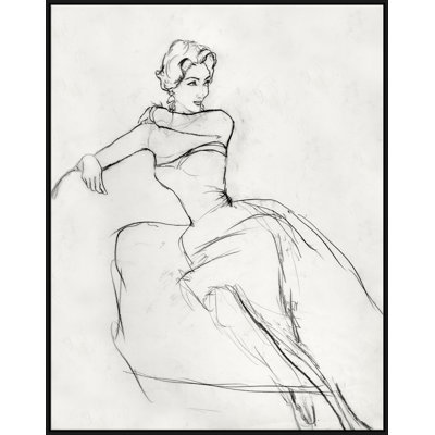 Vogue magazine Carl Ericson, femmes assises - reproduction de dessin