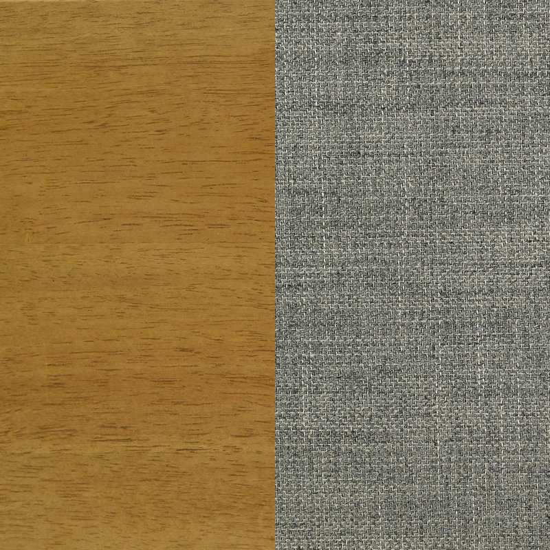 Lit plateforme gris et clair, Grand lit