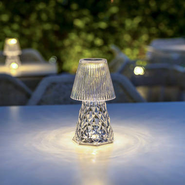 JHY DESIGN Lampe de table d'extérieur à pile 8,7 po et