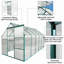 Serre de polycarbonate, serres de plain-pied de cadre d'alliage d'aluminium pour la cour extérieure