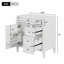 Meuble-lavabo de salle de bain de 30 po sans lavabo supérieur, armoire de rangement moderne avec 2 tiroirs et un tiroir rabattable (BASSIN INCLUS)-122040234-122040232