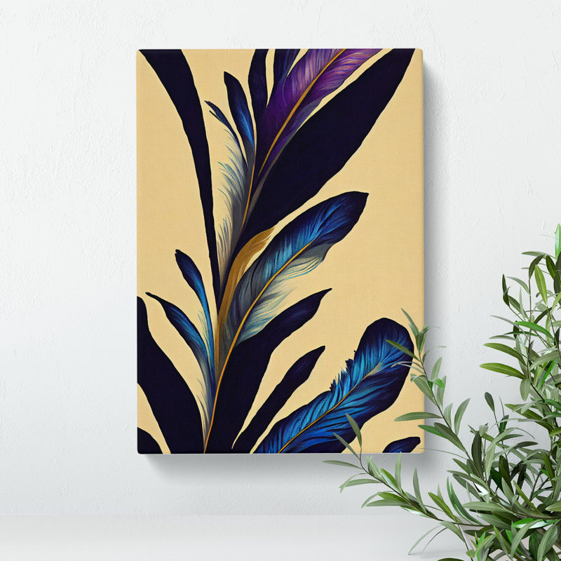 XC1022-3903X Sentimental Feathers - Wrapped Canvas Print, 60cm H x 40cm W x 3cm D, Wrapped Canvas