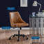Chaise de bureau pivotante en cuir Designate-1071272337