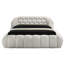Lit 1 pièce en tissu de chenille de style contemporain avec revêtement en tissu-1295187495-1295187490