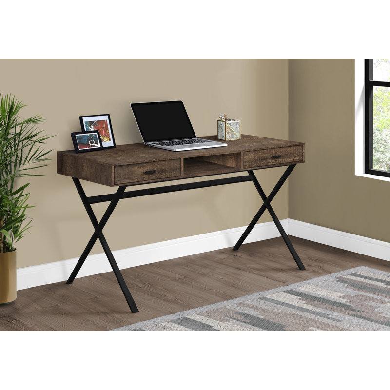 Bureau d'ordinateur (sans les chaises de bureau), Brun
