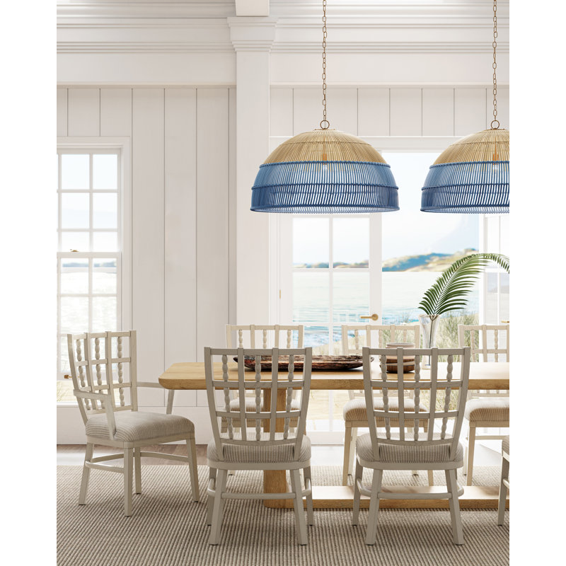 Norene Dining Chair, Demetria Parchment Stripe