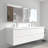 Angela 72 inch Fully Assembled Double Floating Bathroom Vanity with Solid Surface Sink-68962319