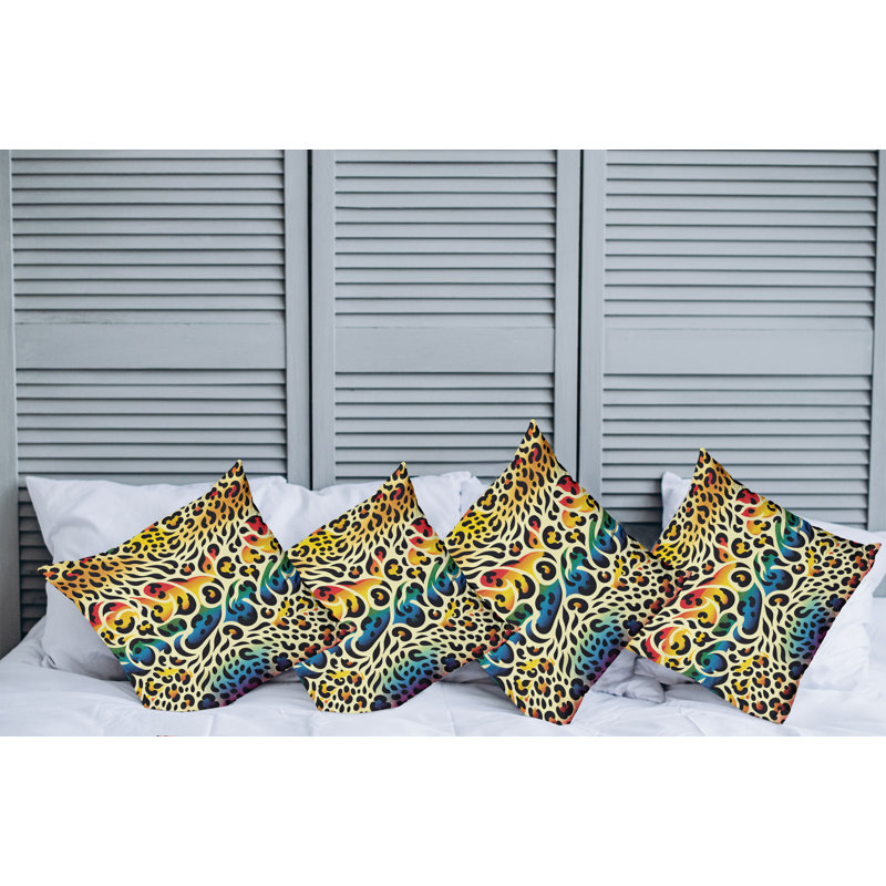 Fabric Reversible Throw Pillow, 16"H x 16"W
