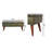 Deyana Genuine Leather Upholstered Bench