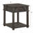 26''H Retro Solid Wooden End Table | Freestanding Rectangular Bedside Storage Cabinet