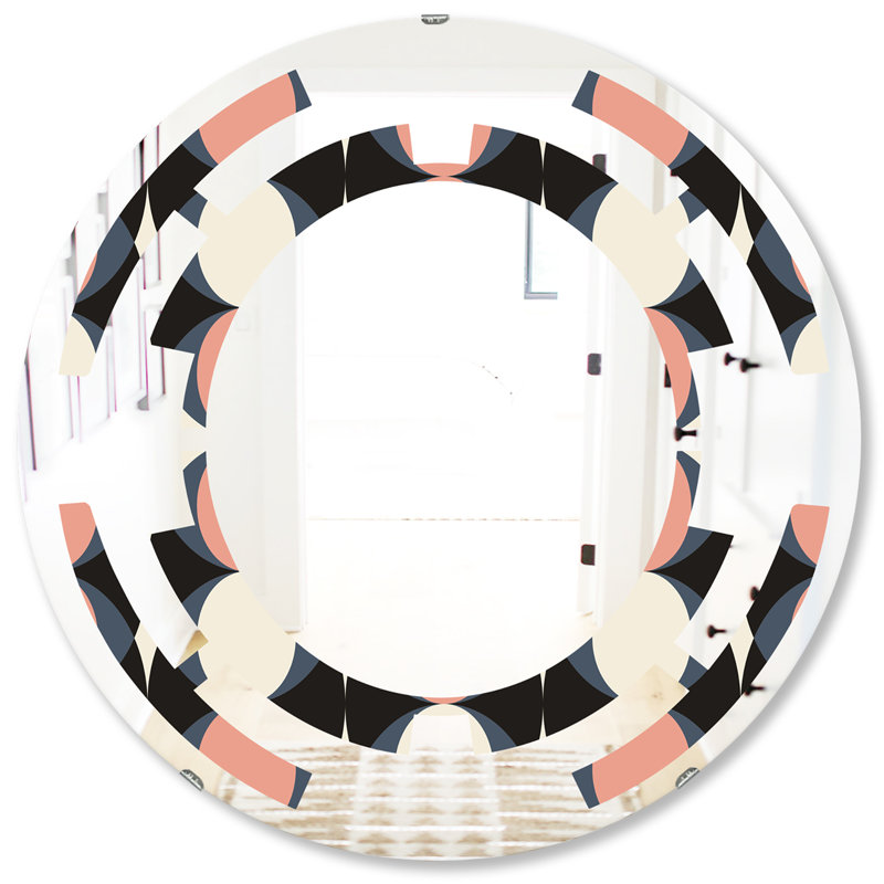 Miroir mural sans cadre motif moderne II, H 31,5 po x l po