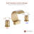 Herathena High-Arc Double Handle Waterfall Spout Bathroom Sink Faucet with Drain-67082338