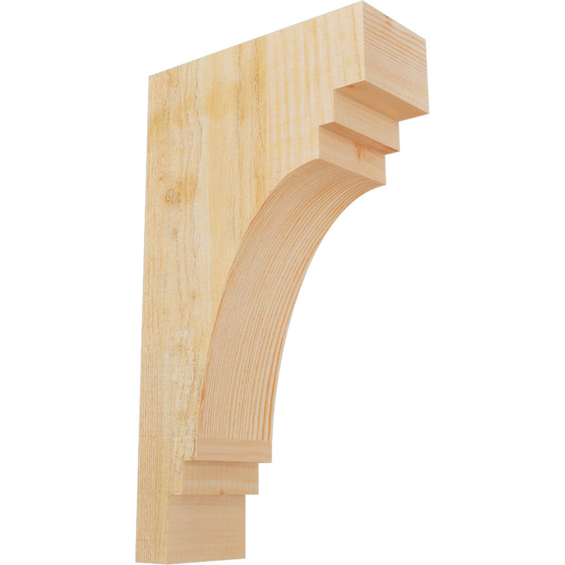 Pescadero Corbel, 18" H x 4" W x 10" D, Douglas Fir, Rough Sawn