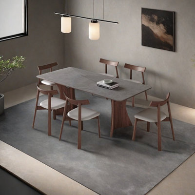 Ensemble de table de salle à manger unique en frêne