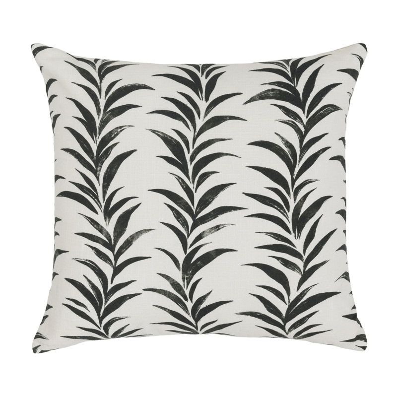 Alula Pillow Cover & Insert, Black/White, Square 22"