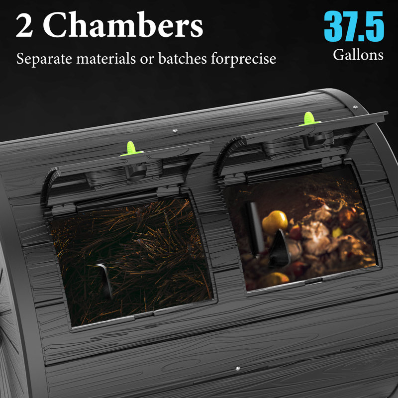 38 Gallons Outdoor Tumbler Composter