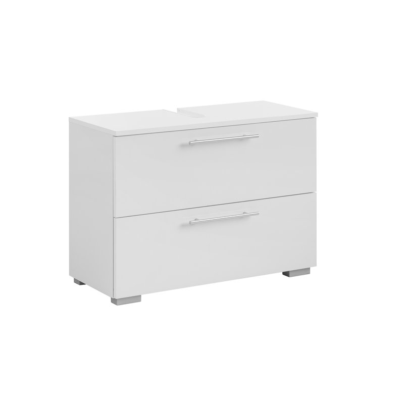 Flosi 80.2cm Single Bathroom Vanity Base Only, White