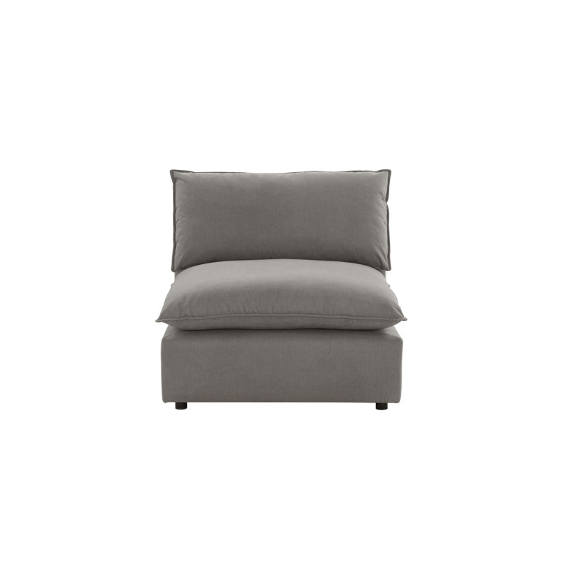 Chaise sans accoudoirs Ellaria, Gris clair