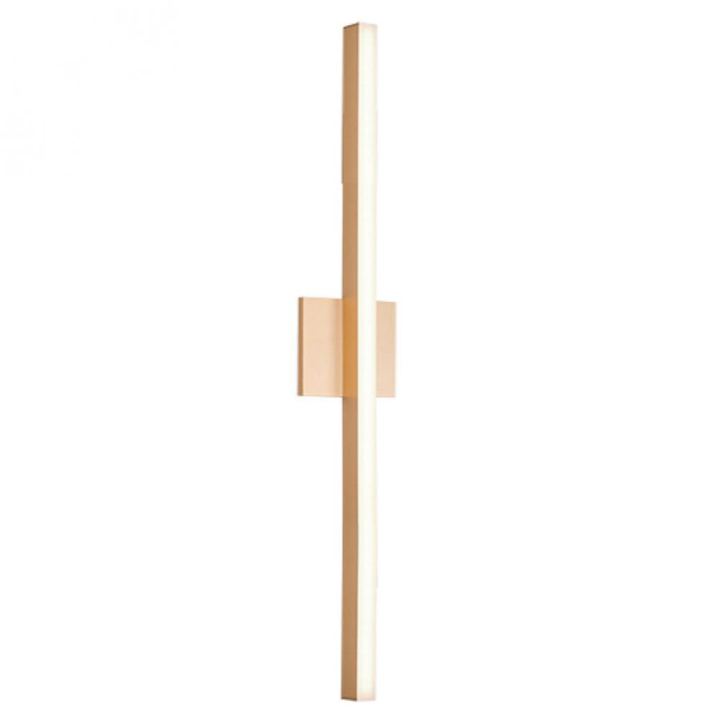 Vega 1 - Light LED Wallchiere, Gold, 22.875" H x 4.75" W x 1.75" D