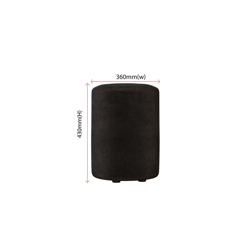 Tallen Arlington Fabric, Jet Black