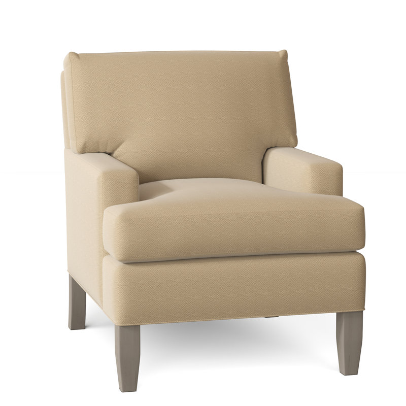 Huntington 31" Wide Down Cushion Armchair, Bailey Ld Navy, Gray, 37" H x 31" W x 37" D