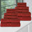 Ultra-Soft Cotton Solid Double Line Dobby Border Quick-Drying 12 Piece Assorted Towel Set-103708021