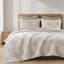 Ensemble de courtepointe mini 3 pièces pour lit double/queen, beige/gris-136159293
