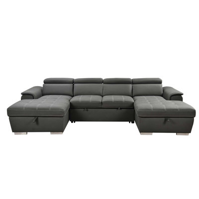 Joel 121-Inch U-Shaped Sleeper Sofa
