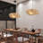Cordrey Farmhouse Woven Bamboo Pendant Lighting Fixtures, Adjustable Vintage Rustic Rattan Ceiling Hanging Light