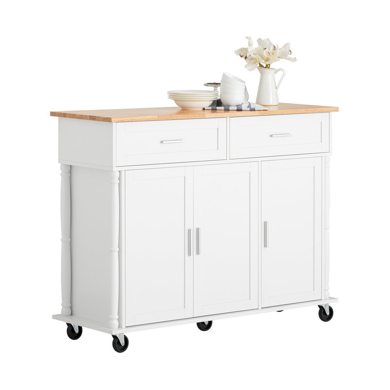 Lazlo Wood Kitchen Island