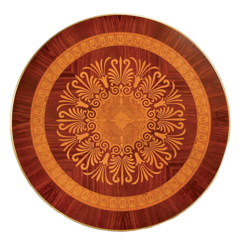 Rosewood Solid Wood Pedestal Dining Table, 30" H x 59" W x 59" D
