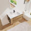 Meuble-lavabo mural 36 po avec lavabo en céramique