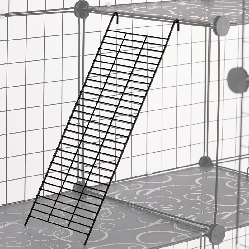 Grande cage à chat à 4 niveaux 54 x 41 x 69 po en métal avec hamac