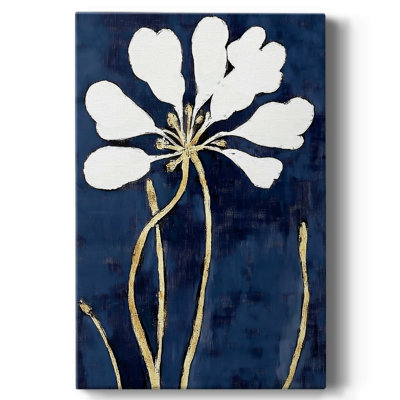 Floral avec toile tendue CLXIX Gallery - prêt à être accroché