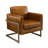 Top Grain Genuine Leather Accent Arm Chair-165495237