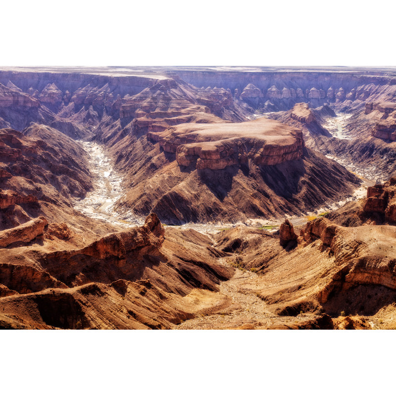 River Canyon In Namibia by Bim - No Frame Print on Canvas, 51cm H x 76cm W