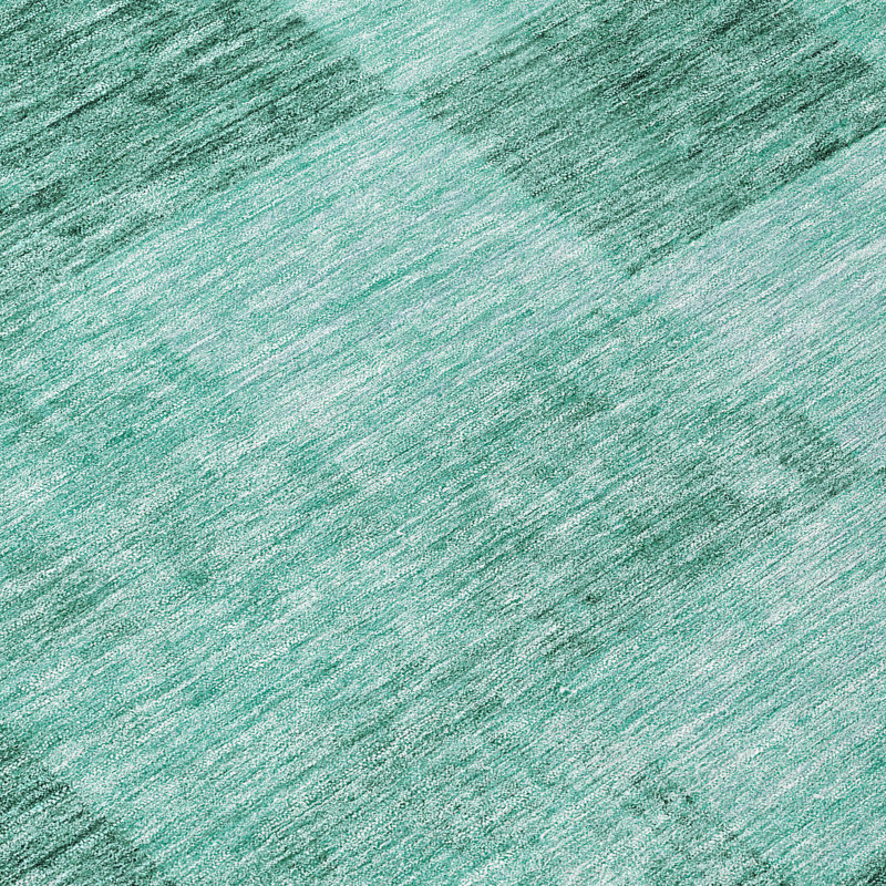 Seafoam Rectangular Machine Washable Indoor/Outdoor Rug
