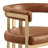Leathaire Barstool With Matte Chrome Frame-724134715