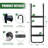 Trampoline Ladder Trampoline Slide with Horizontal and Wide Steps