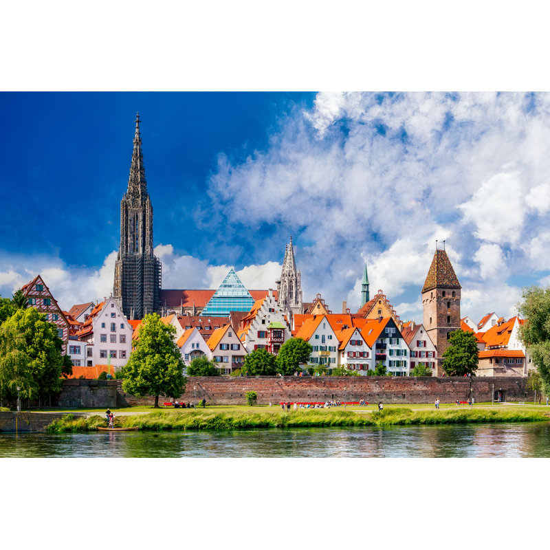 Erenay Cityscape of Ulm, Allemagne - photographie sur toile tendue, H 20 po x l 30 po