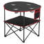 Table de camping pliante et portative d'une capacité de 66 lb, porte-gobelets et installation instantanée sans outil pour les aventures en plein air.